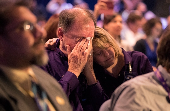 Dick French crying at end of Cassini Mission.