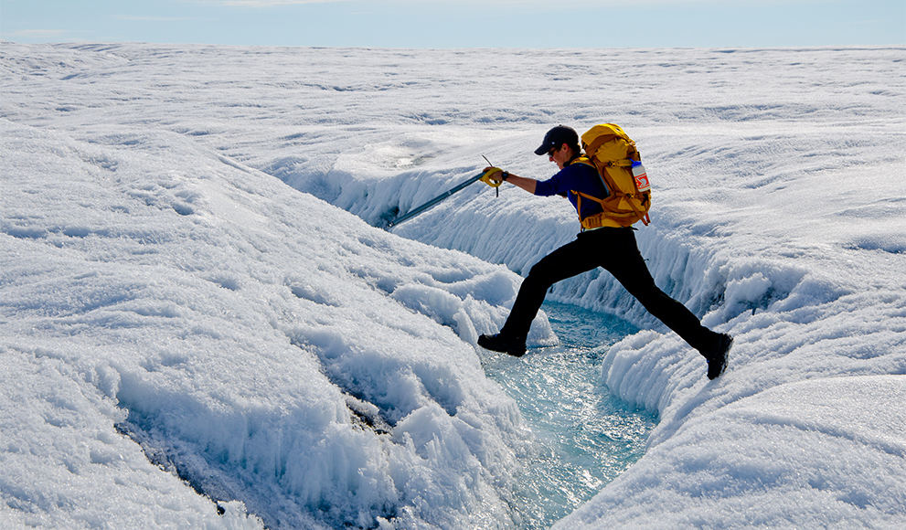 Laura Stevens ’11 Publishes Critical Research in "Nature" Glacier hopping alumna Laura Stevens ’11
