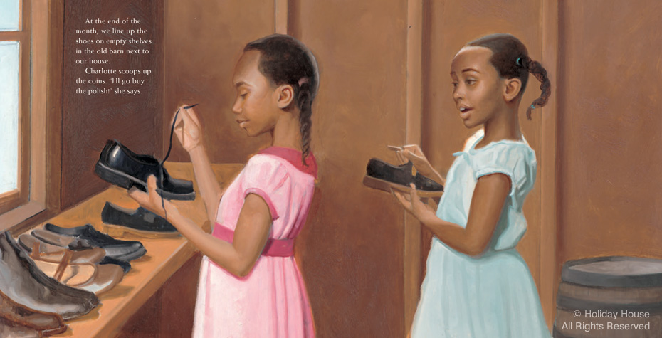 Wellesley Professor’s New Children’s Book Educates and Inspires page from New Shoes