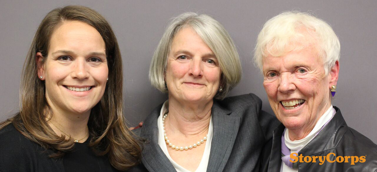 Katie Johnson '03, Georgia Murphy Johnson '75, Katherine Barrett Murphy '53