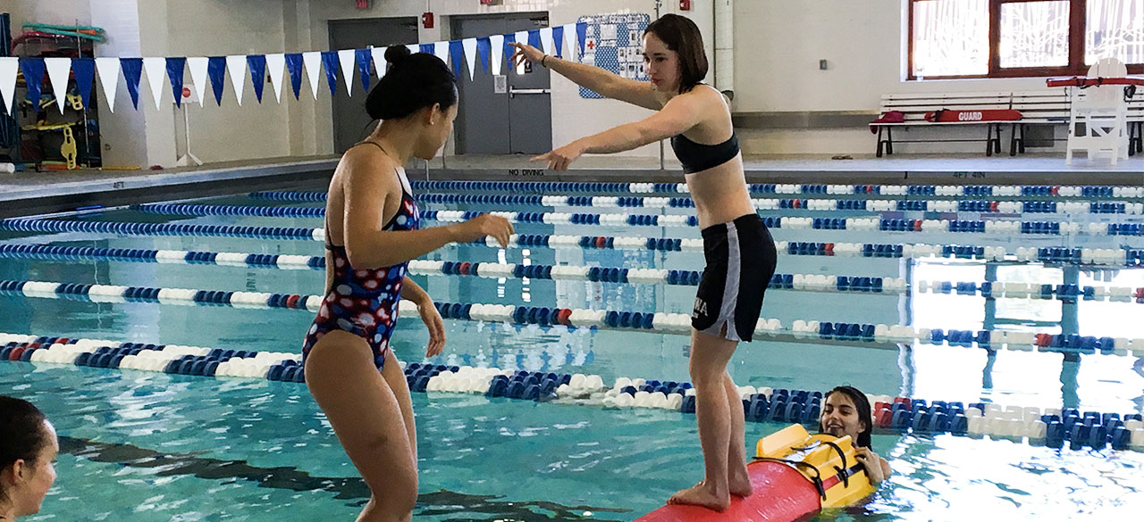 Spring Reading Period “Take a Break Calendar” Key Log Rolling in the Wellesley College Pool