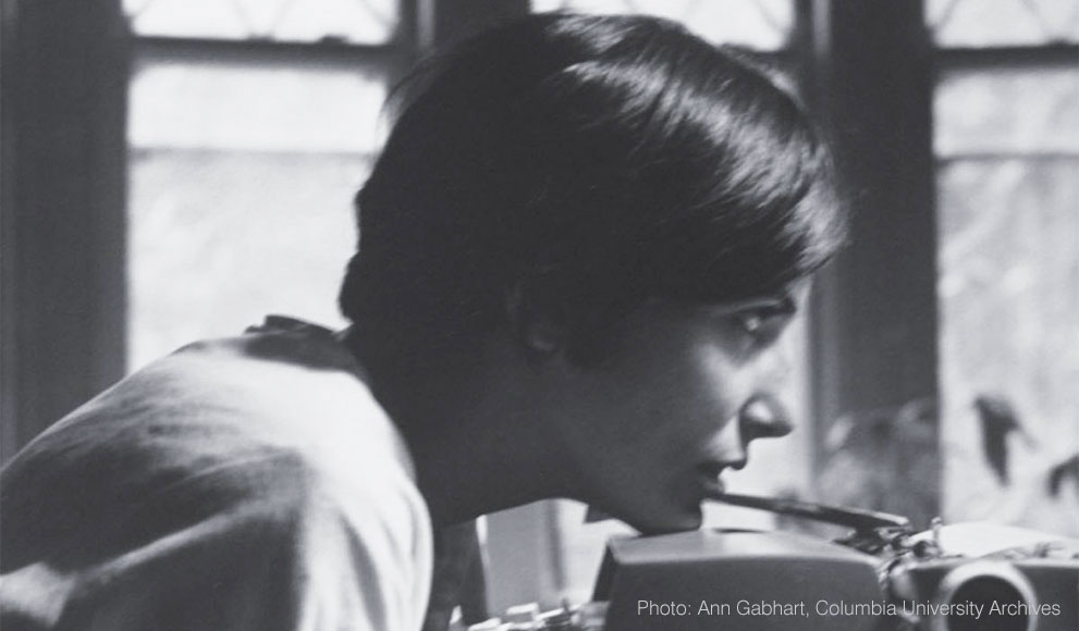 Rosalind Krauss ’62 To Receive Lifetime Achievement Award for Writing on Art Rosalind Epstein Krauss '62, shown here writing her Ph.D. thesis in 1969, will receive the 2016 College Art Association's Distinguished Lifetime Achievement Award for Writing on Art.