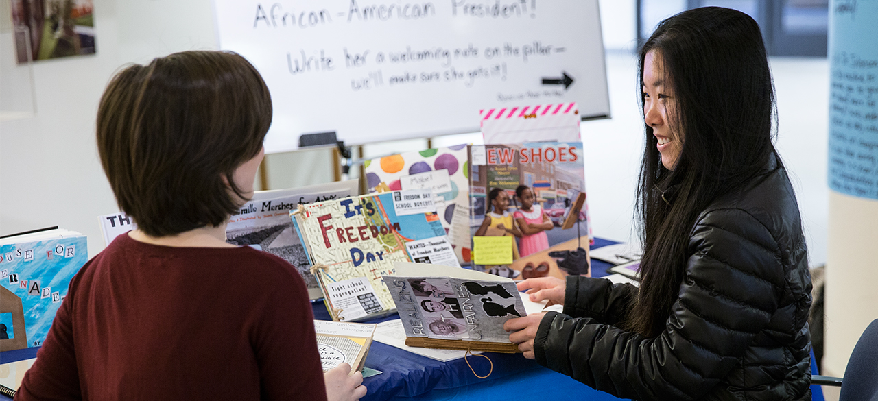 Spotlight on Teaching: HIST 252 The Modern Black Freedom Struggle A display of children's books written by Wellesley students for "HIST 252 The Modern Black Freedom Struggle"
