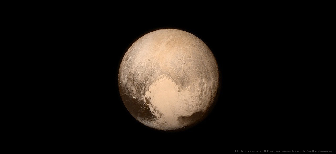 A photo of Pluto taken by NASA's New Horizons Spacecraft