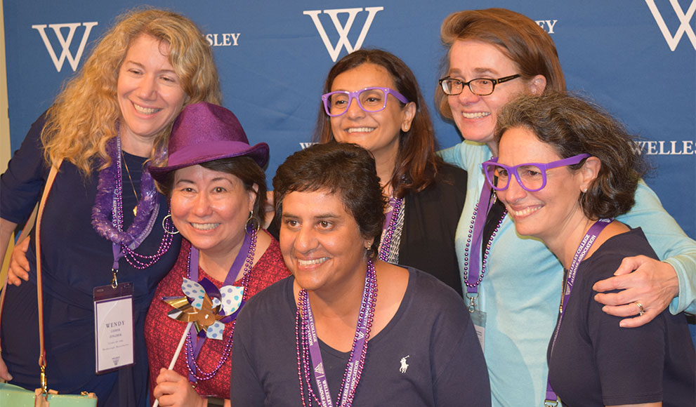 Reunion Recap 2016 Alumnae pose for a photo during Reunion 2016