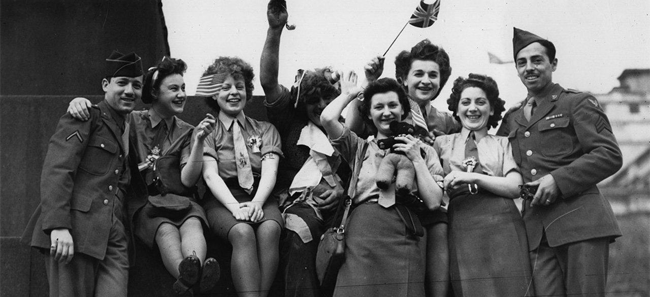 Wellesley Panel Commemorates “The End of WWII: 70 Years Later” A photo from V-E Day, WWII ended 70 years ago this year