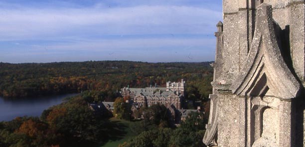 broad view of Wellesley from high vantage point