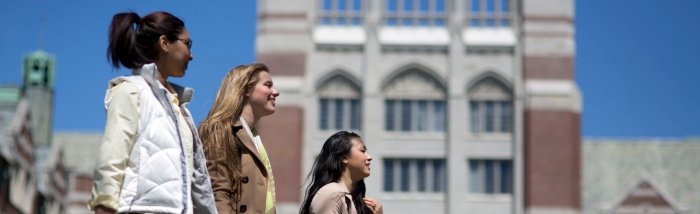 Students outside Tower Court dorm