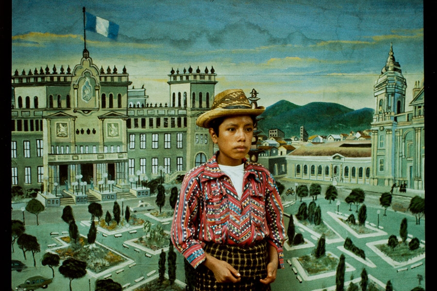 image of Anna Parker's Country Boy in front of National Palace Backdrop, Sololá
