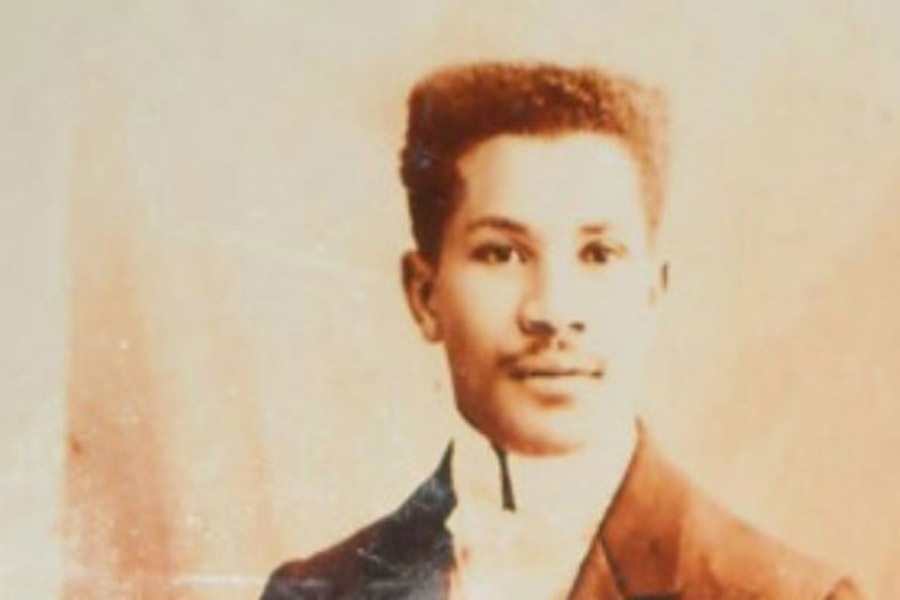a sepia toned photograph of Joseph Laroche