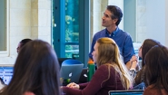 Spotlight on Teaching: Collaborative Blended Learning in the Liberal Arts Students in ES 103 connect with Davidson College students online