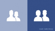 Alumna Gives Facebook’s Icons A Gender Makeover Old and new Facebook icon, the new icon puts woman in front.