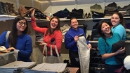 Wellesley Student Aid Society Clothes Closet Reopens Students in the newly renovated Wellesley Student Aid Society Clothes Closet