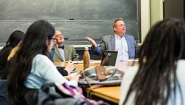 WGBH Profiles Class that Encourages Students to Consider Alternative Views Professors Tom Cushman and Jonathan Imber lead a class.