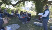 Spotlight on Teaching: ES 300: Environmental Decisionmaking Monica Higgins, lecturer in environmental studies, teaches students outside