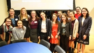 Student Led Networking Dinner Connects Student-Athletes and Alumnae Athlete Students and Alumnae at a recent networking dinner