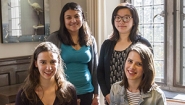 Nora Mishanec ’14, Rosa Guzman ’14, Echo Yue ’14, and Ava Bramson ’14