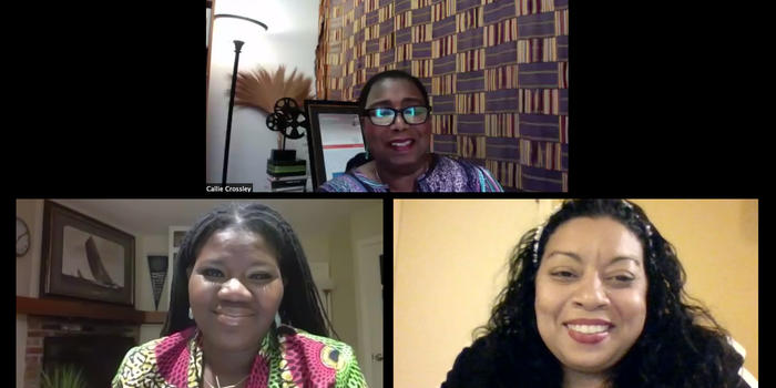 On Black Lives and Black Votes: “We Belong, We Are Here to Contribute,” Says Massachusetts State Rep. Liz Miranda ’02 Liz Miranda ’02, Callie Crossley, Kellie Carter Jackson