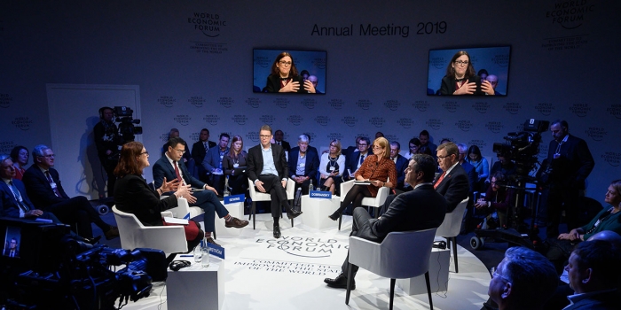 Wellesley Professor Discusses Global Economics in Wake of Davos officials at a session at the economic forum in Davos.
