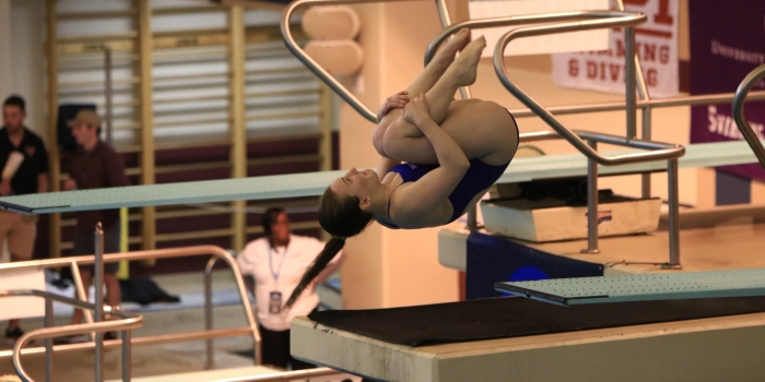 Wellesley Celebrates a Three-time National Championship Student Athlete and an AD of the Year Maura Sticco-Ivins ’18 wins 3-meter diving championship