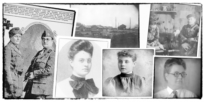 Surgeon and War Hero Mabel Seagrave, Wellesley Class of 1905, Honored in Centennial Celebration of Suffrage A collection of old photographs of a woman.