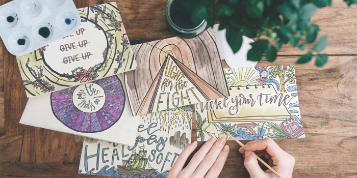 Wellesley Student Co-Launches a Greeting Card Business that Blends Compassion and Coloring examples of Gentle Cards