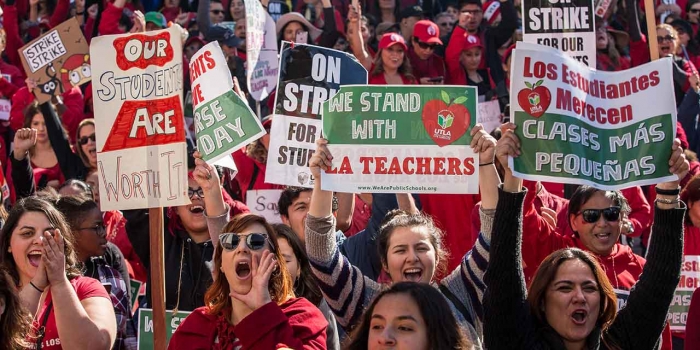 Trends to Watch in the Next Decade, Part 1: Money, Equality, and Education Teachers strike for higher wages.