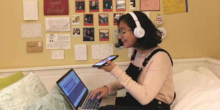 Wellesley Student Uses Podcast and WBUR Internship to Highlight Voices Society Tends to Ignore Kalyani Saxena '20