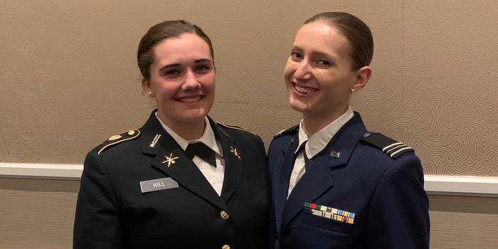 Once Students, Now Second Lieutenants: Wellesley 2020 ROTC Cadets Begin Their Military Careers Sophie Hill ’20 and Marina Hostrop ’20