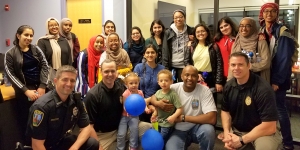 Wellesley Campus Police Host Iftar Feast on Campus Students and members of the Wellesley College Campus Police pose for a photo.