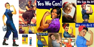 Wellesley Professors Reflect on the Message of Rosie the Riveter The original Rosie the Riveter and modern day takes on the iconic pose.
