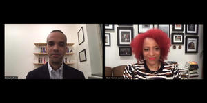 Nikole Hannah-Jones Discusses the Legacy of 1619 and Racial Justice Today With the Wellesley College Community Michael Jeffries and Nikole Hannah-Jones