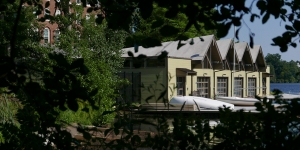 At the Edge of the Green Landscape, the Butler Boathouse Beckons #WellesleyPlaces The Butler Boathouse