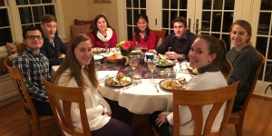 Wellesley Community Members Invite Students to Share Thanksgiving students from around the country enjoy a Thanksgiving meal