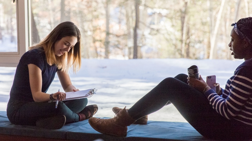 And when snow brings them back inside, they can enjoy the view from the comfort of a window seat.