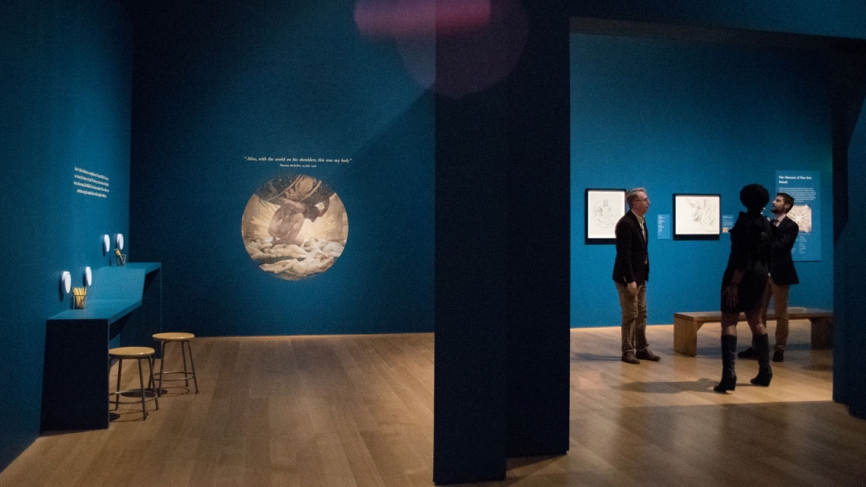 Greene and Fisher in the gallery
