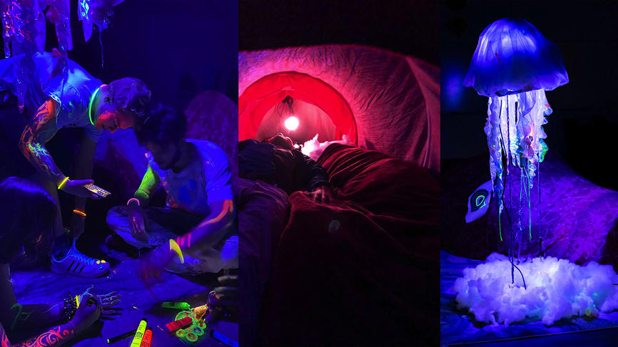 interactive art installation called Belly of the Beast