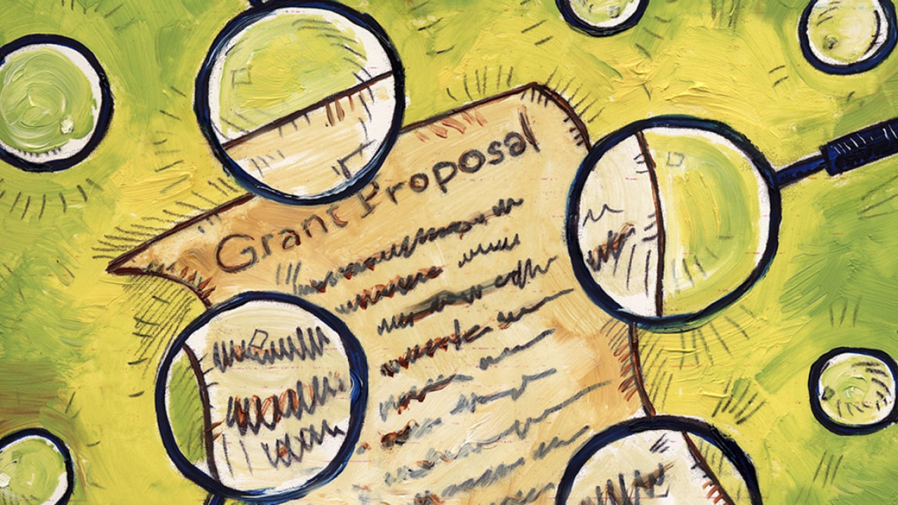 grant proposal painting by Brian Taylor