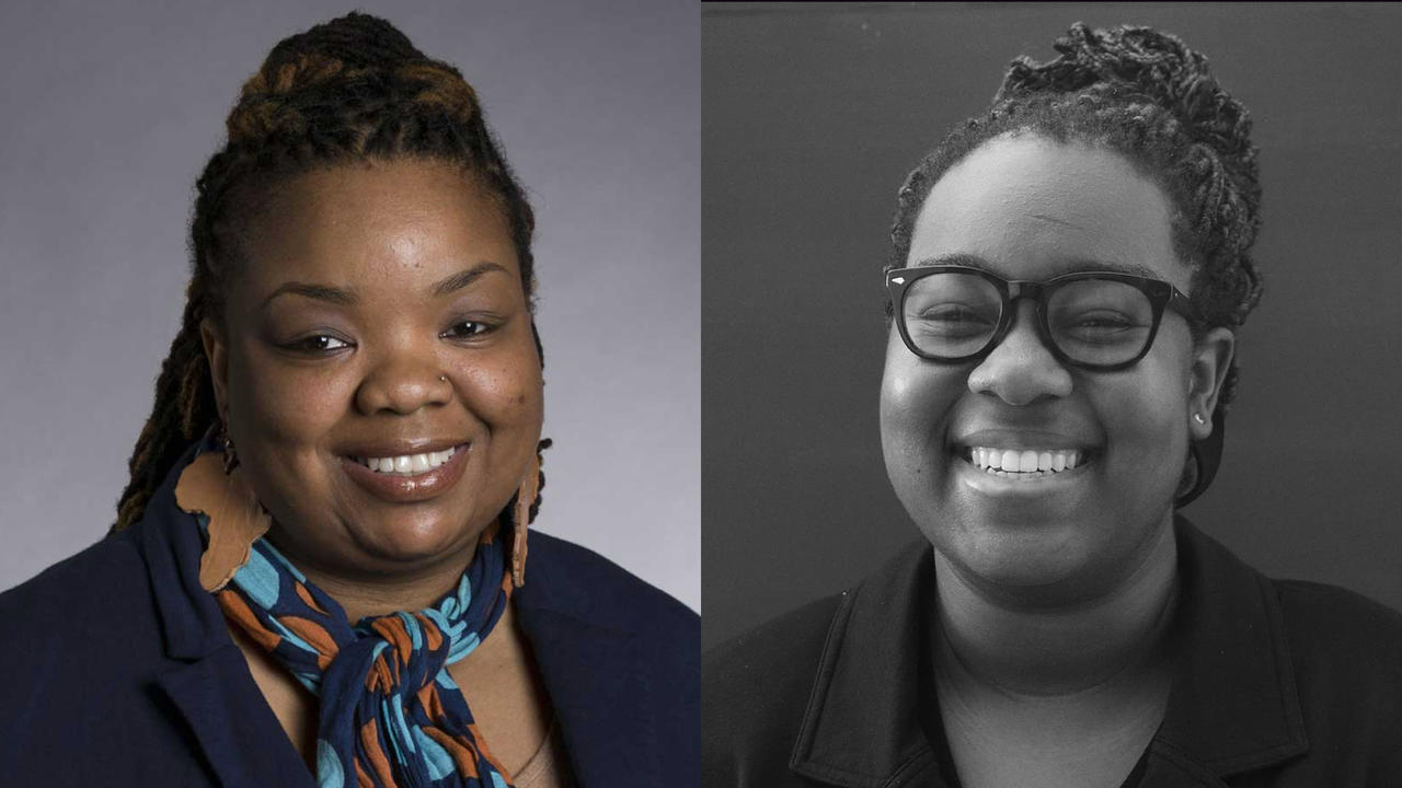 LaShawnda Lindsay and Vei Vei Thomas ’21