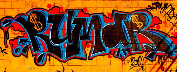 colorful graffiti on a wall in detroit